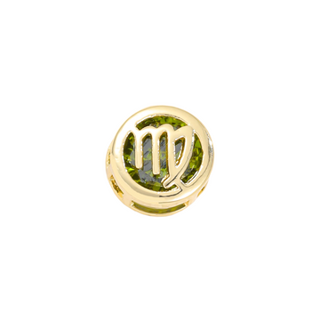 Double-sided hollow Virgo necklace