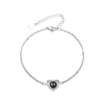 Personalized Heart Shape Photo Bracelet