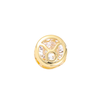 Double-sided hollow Taurus necklace