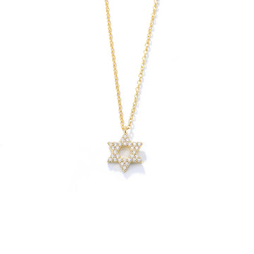 S925 Silver Hexagram Pendant Necklace