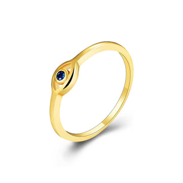 [Love Lucky]Blue Zircon Devil Eye Ring