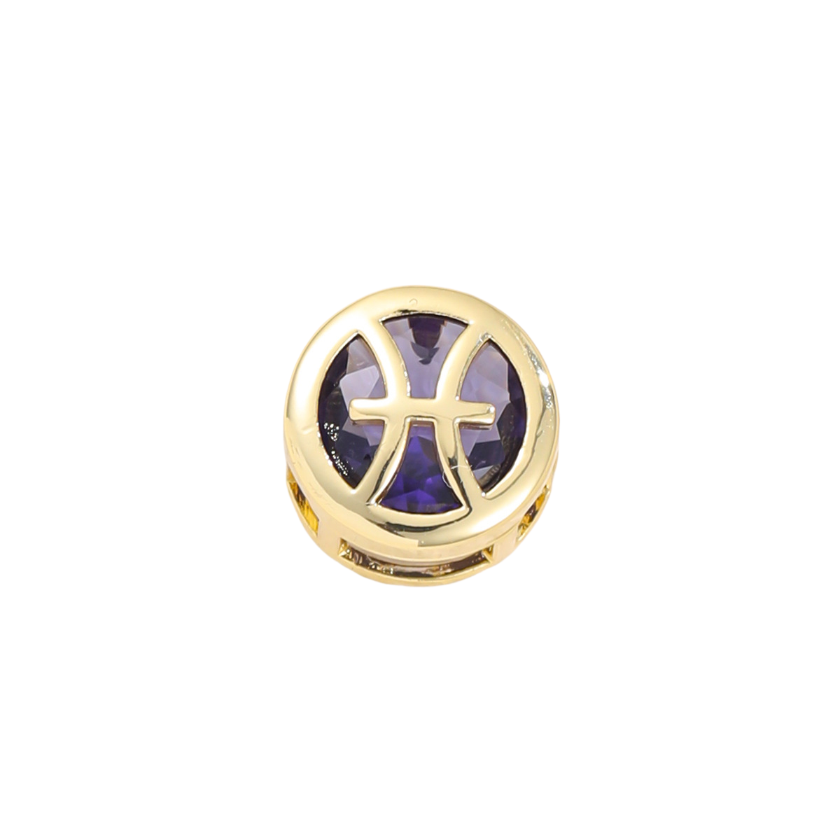 Double-sided hollow Pisces necklace