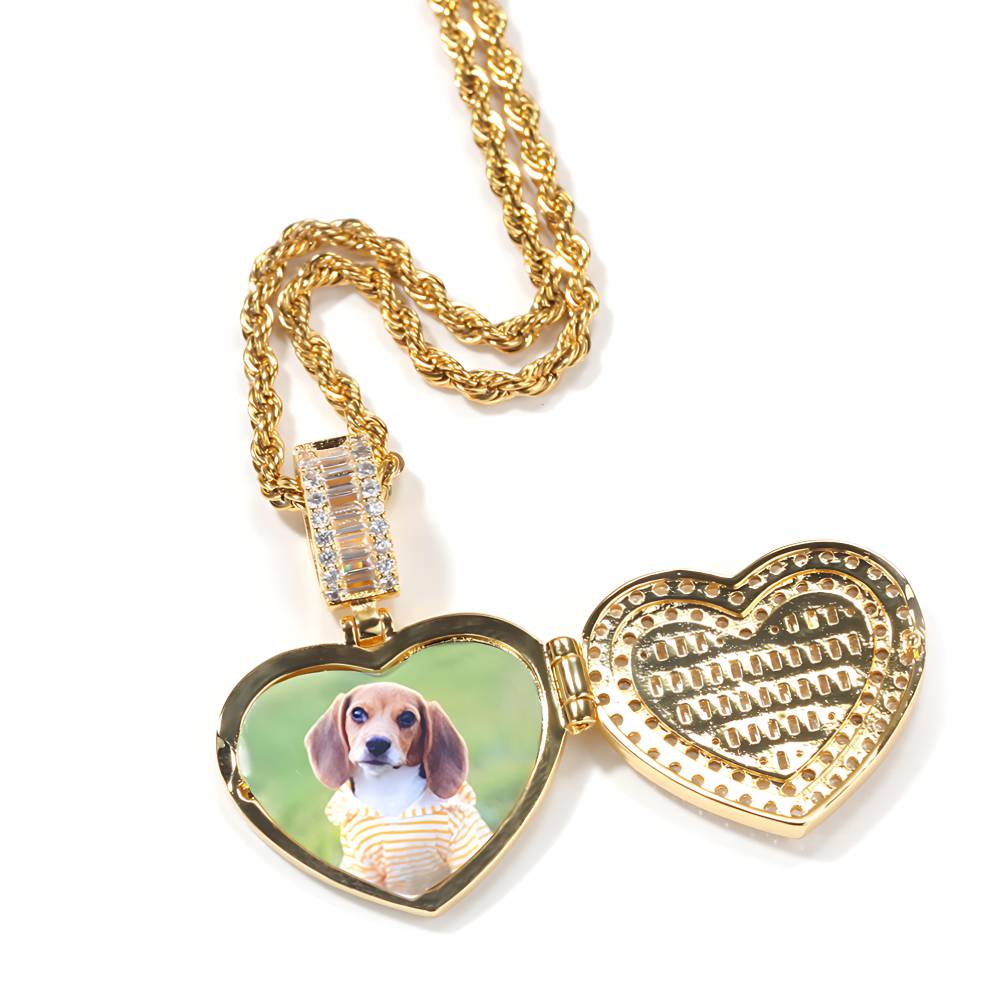 Personalized Heart Locket Necklace