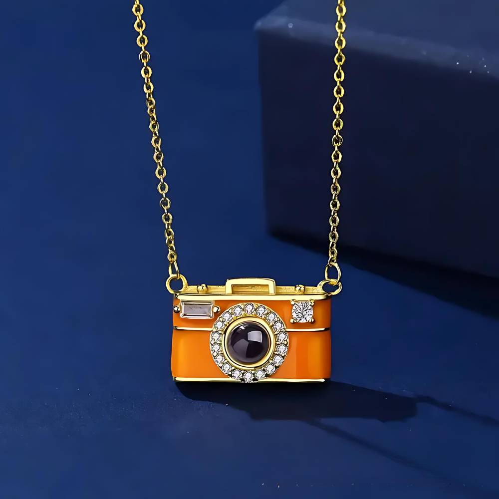 Personalized Camera Photo Necklace
