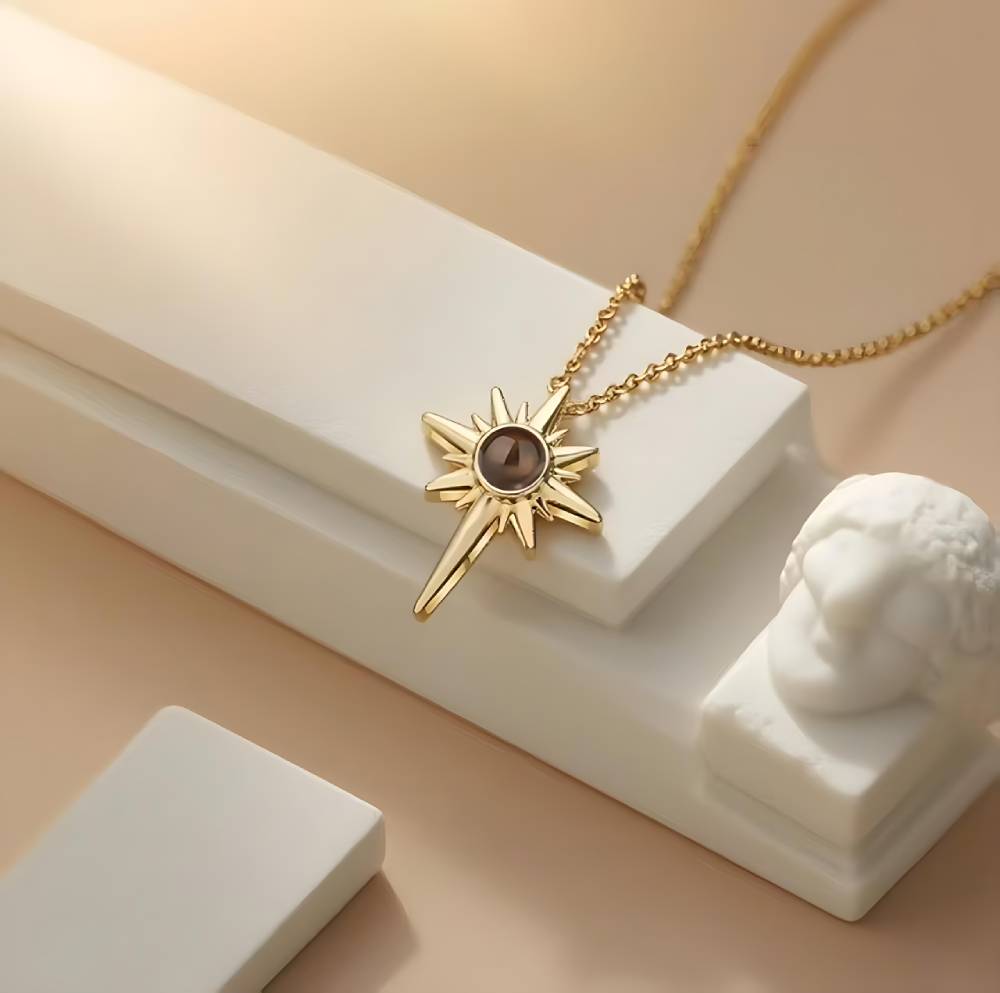 Personalized Star Photo Necklace