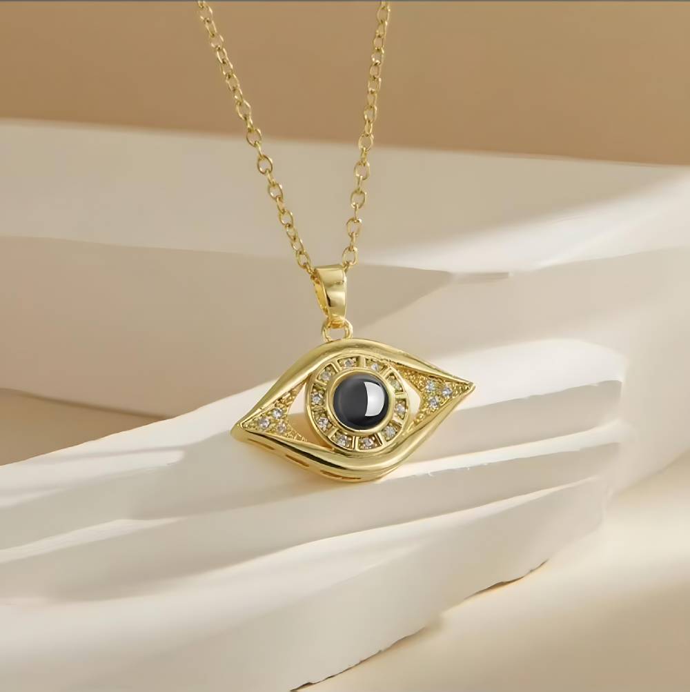 Personalized Eye Photo Necklace