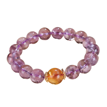 [Love Lucky]Amethyst and Yellow Tower Crystal