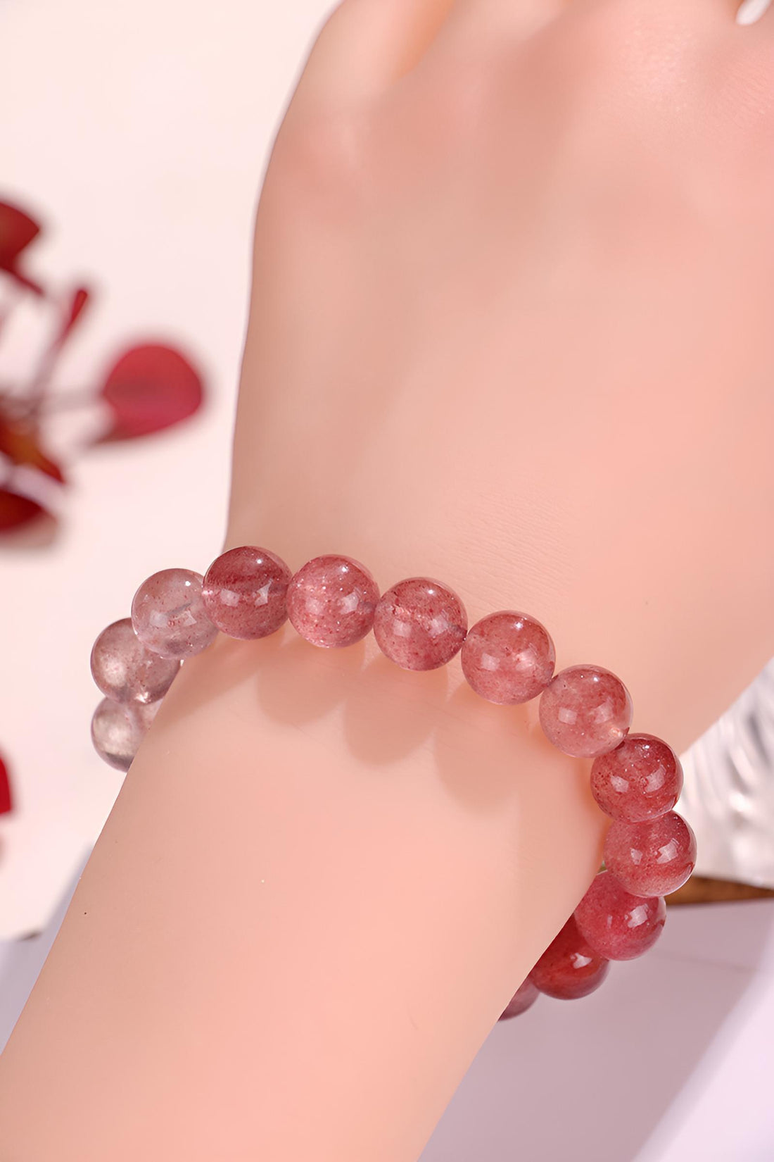 [Love Lucky]Gradient Strawberry Crystal