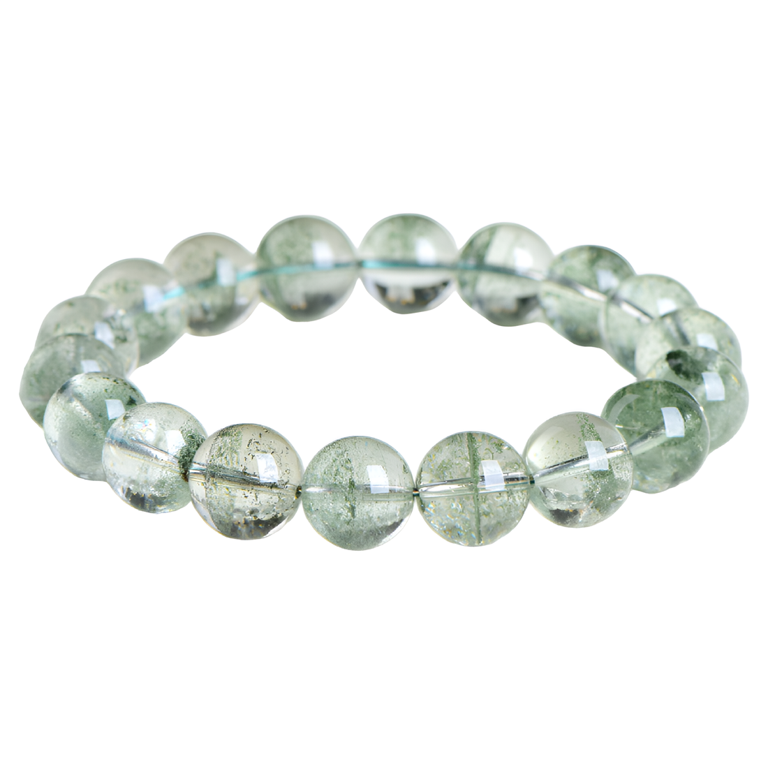 [Love Lucky]Natural Green Phantom Quartz Bracelet - Stone of Wealth & Career Success