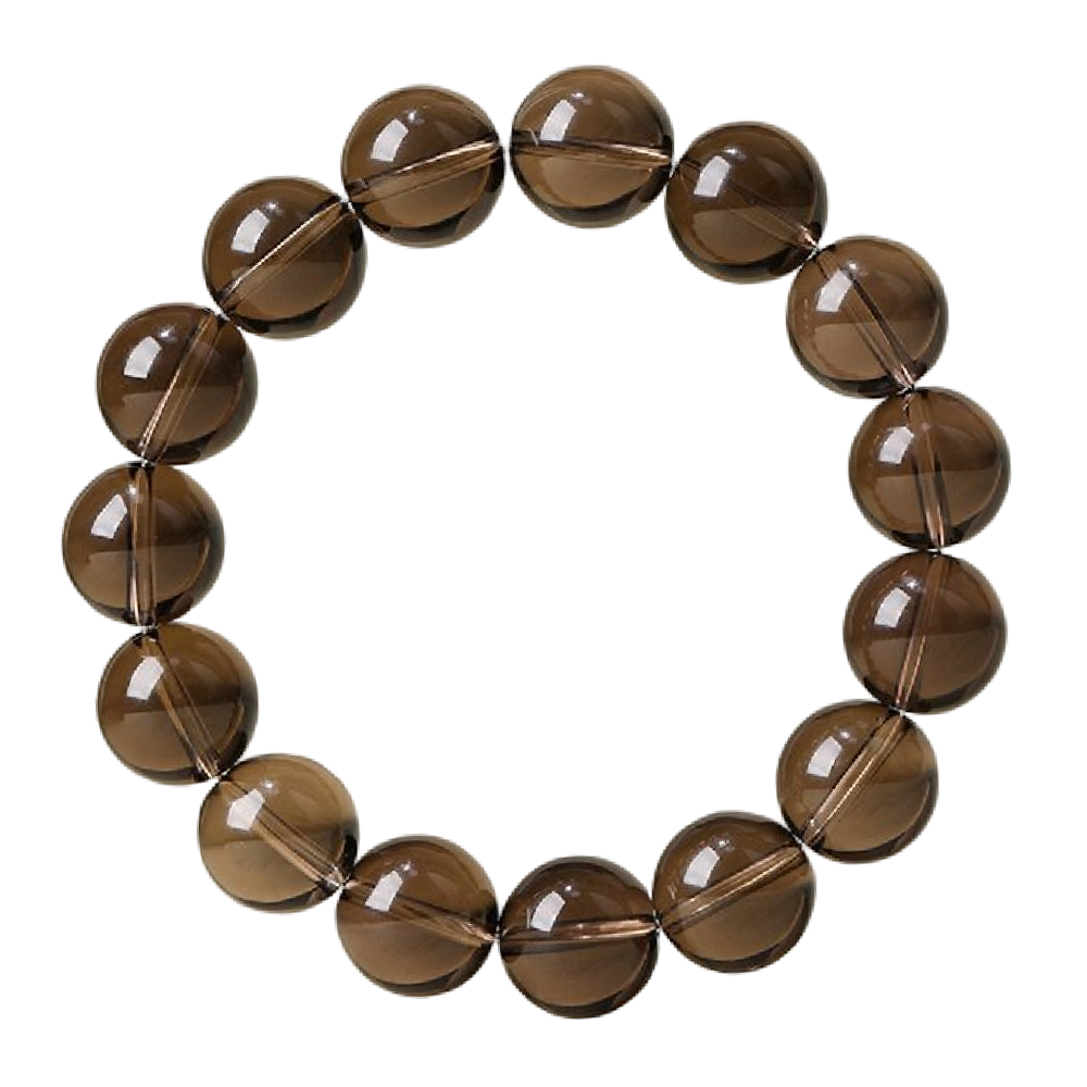 [Love Lucky]Smoky Quartz Energy Bracelet: Calming Anxiety, Tranquility and Inner Strength