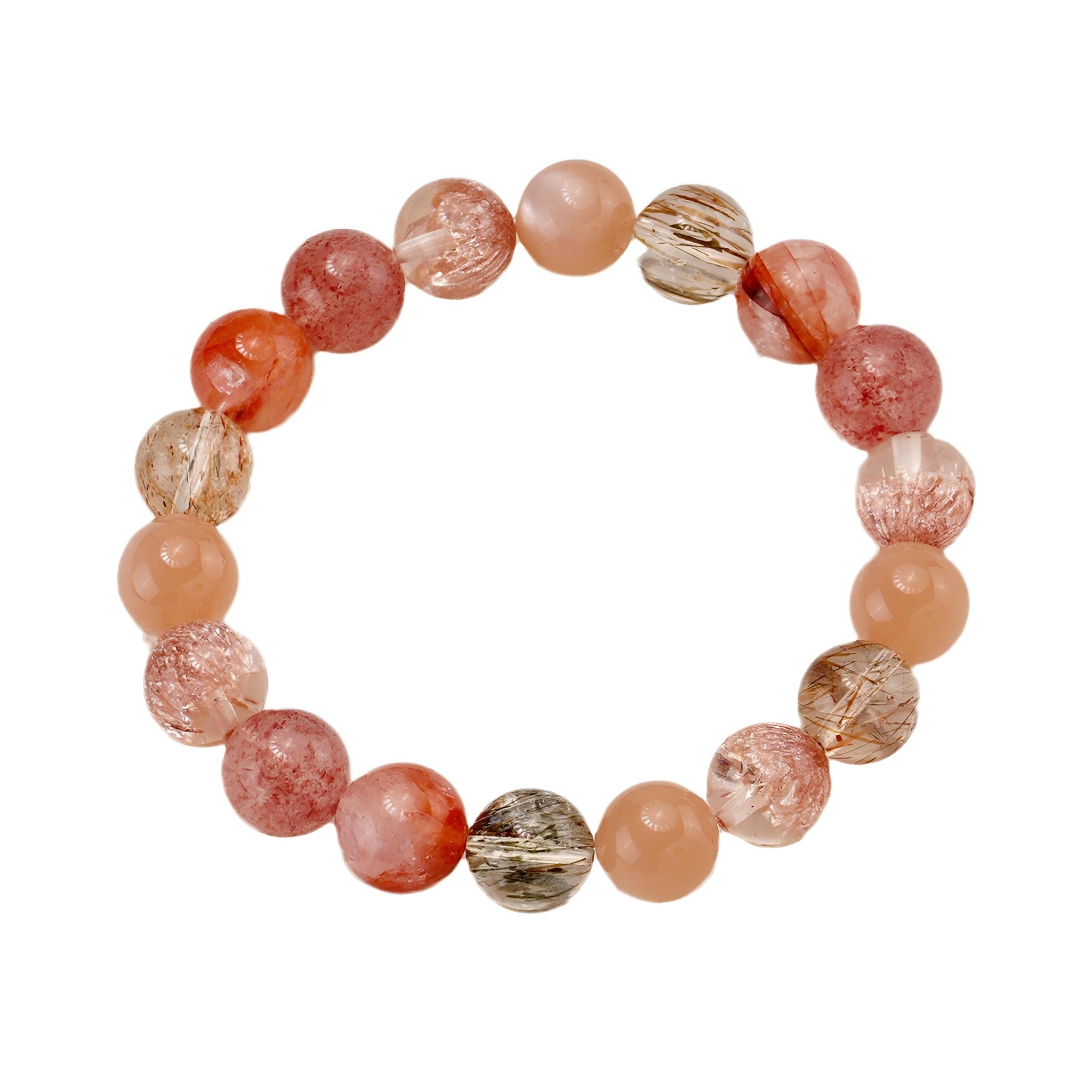 [Love Lucky]Fireworks Duobao Red Rubber Flower Bracelet