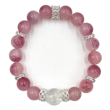 [Love Lucky]Cherry Blossom Chalcedony White Asai Bracelet