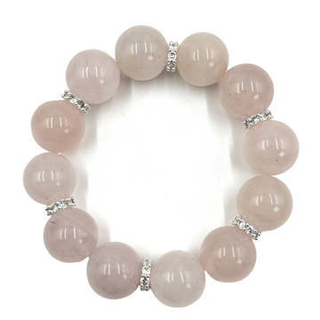 [Love Lucky]Fresh and sweet rose quartz bracelet