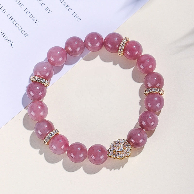 [Love Lucky]Fashion Rose Quartz Bracelet