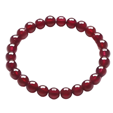 [Love Lucky]Natural Garnet Crystal Bracelet - Stone of Passion & Vitality | January Birthstone for Women’s Energy & Protection