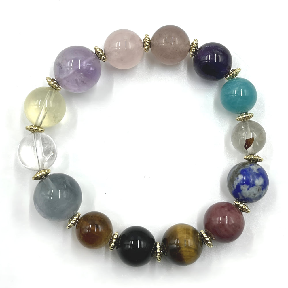 [Love Lucky]12-16mm various crystal bracelets