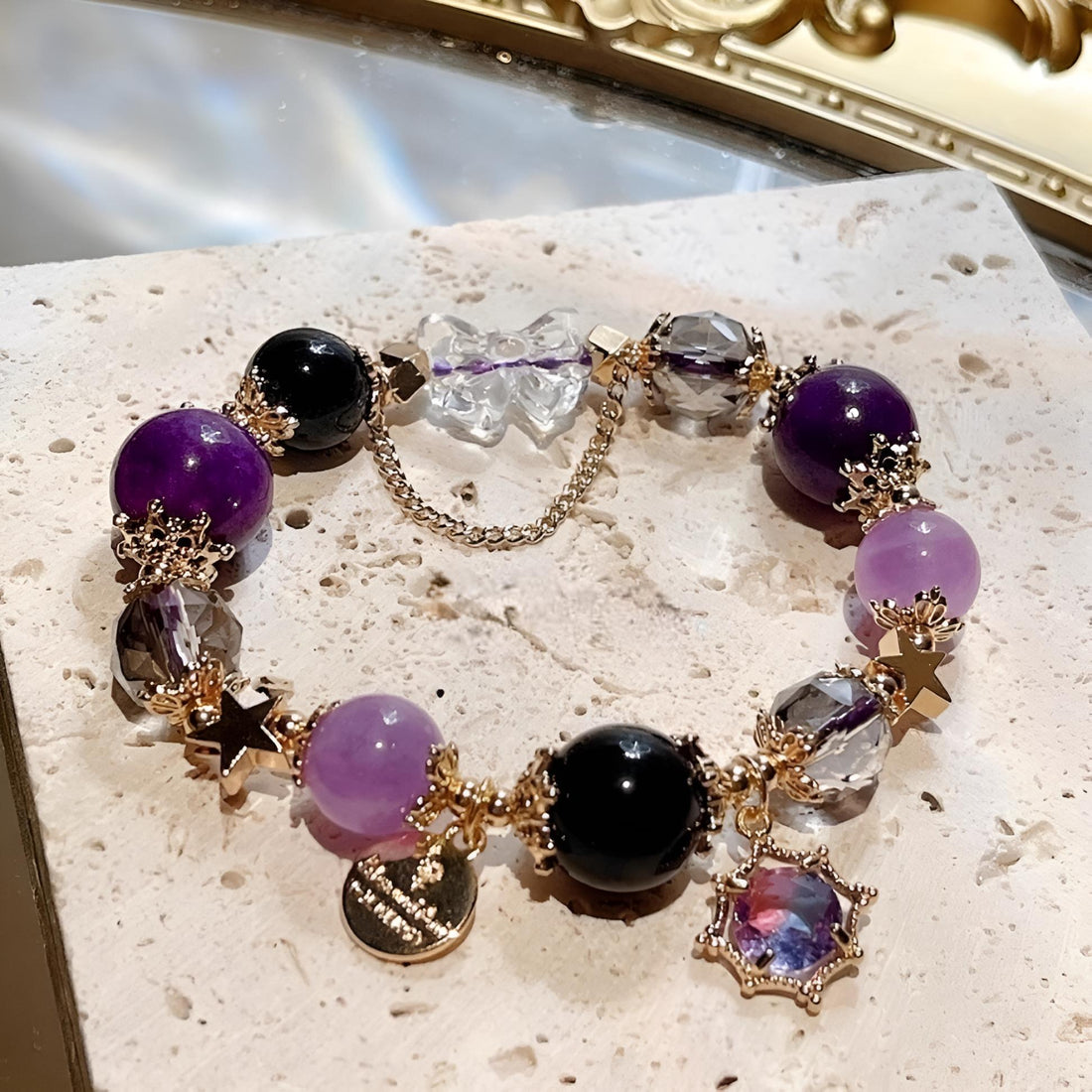 [Love Lucky]Lavender Amethyst Star Bracelet