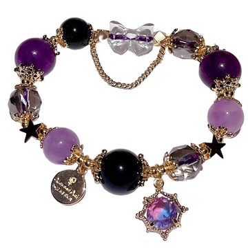 [Love Lucky]Lavender Amethyst Star Bracelet