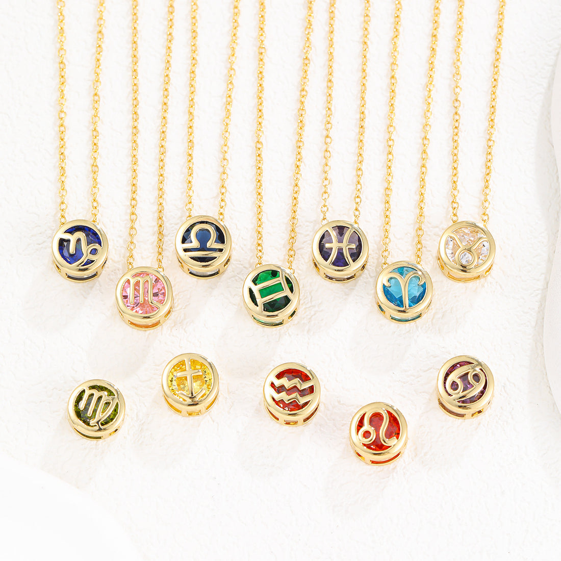 Double-sided hollow Libra necklace