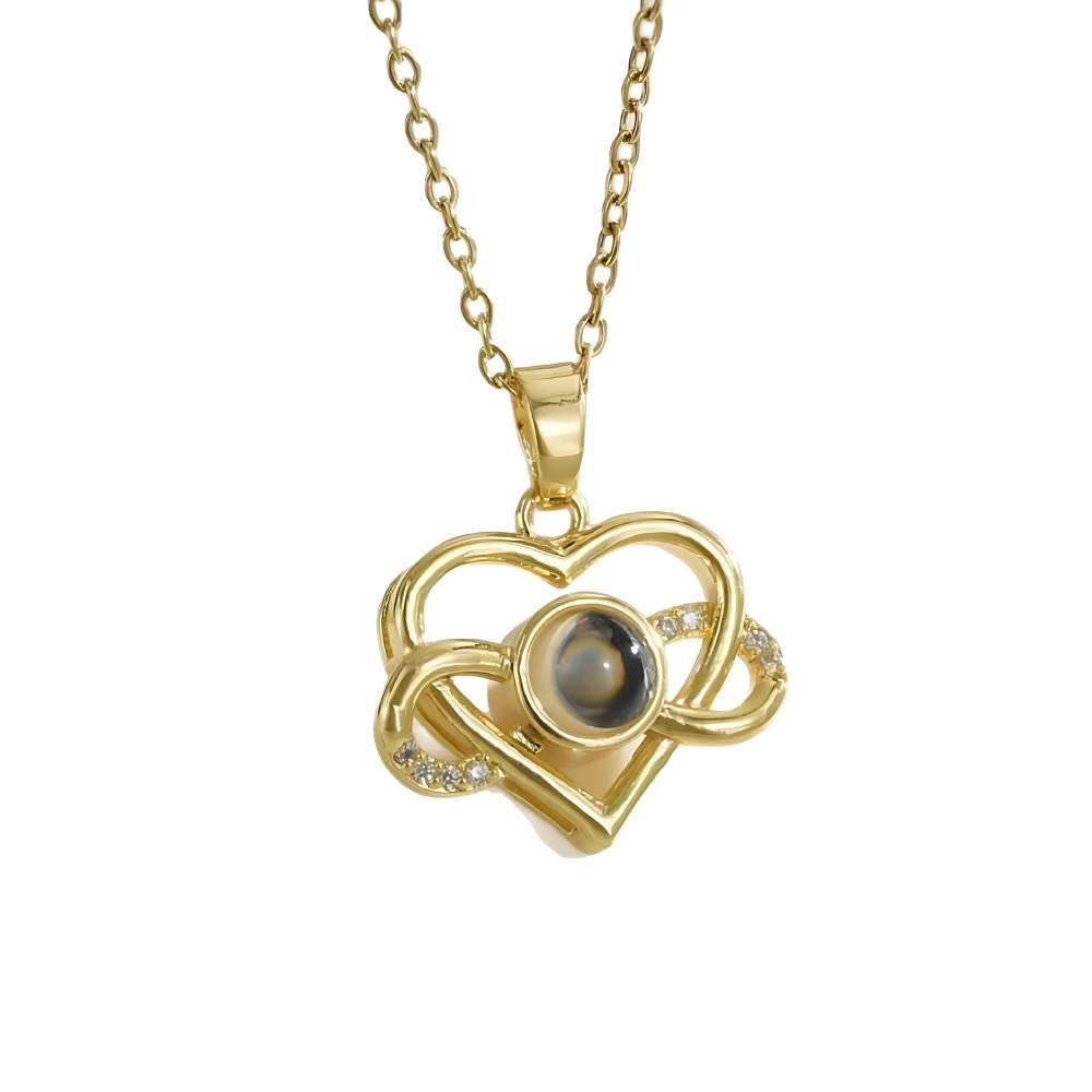 Personalized Heart Photo Necklace
