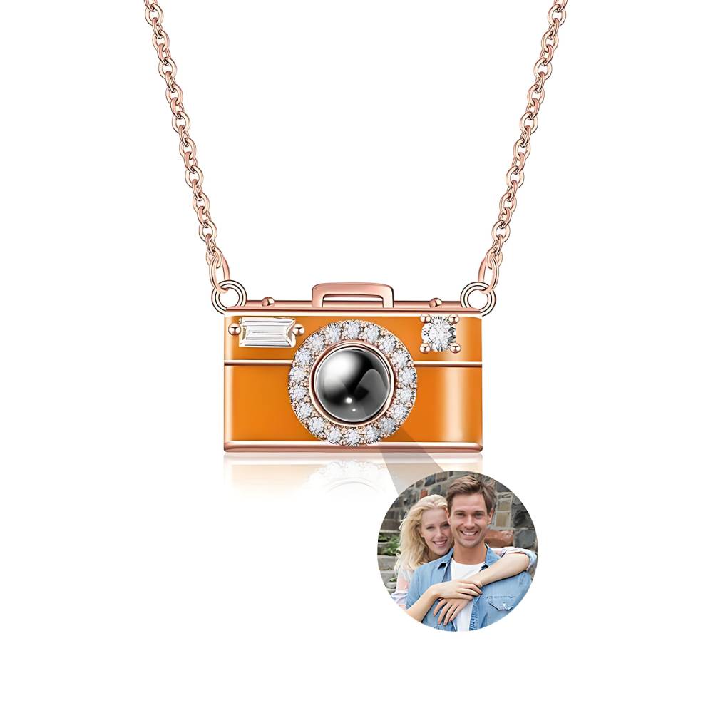 Personalized Camera Photo Necklace
