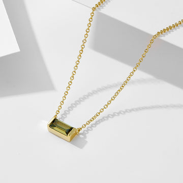 [Love Lucky]S925 silver August birthday pendant necklace
