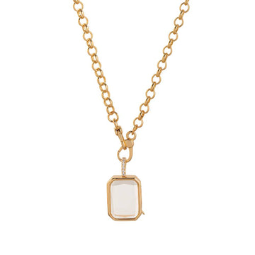 "Transparent Box Necklace B"