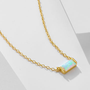 [Love Lucky]S925 Silver October Birthday Pendant Necklace