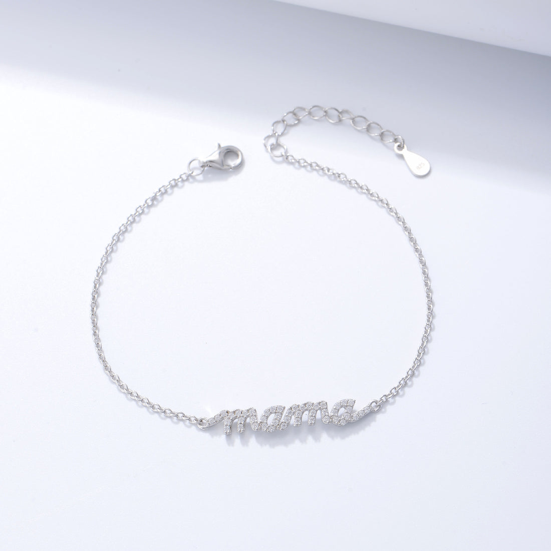 [Love Lucky]S925 sterling silver zircon letter mama bracelet