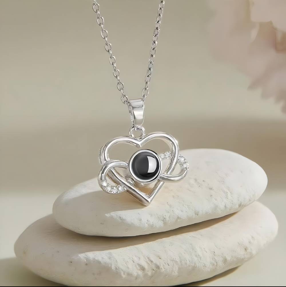 Personalized Heart Photo Necklace