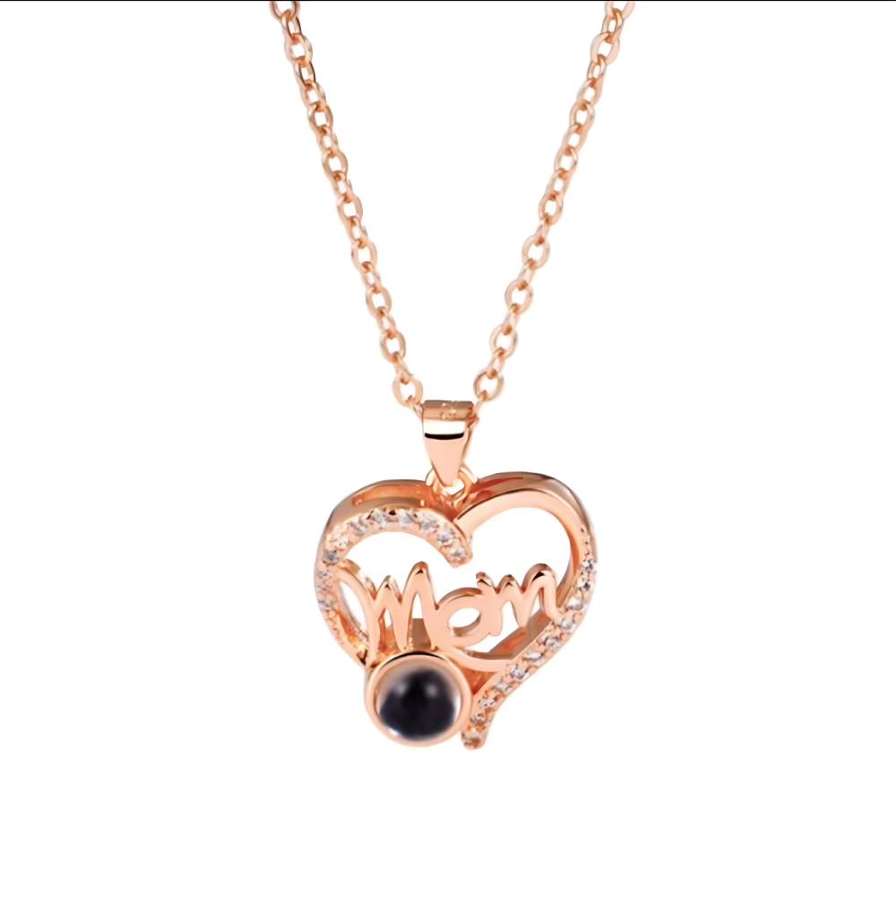 Personalized Heart Photo Necklace