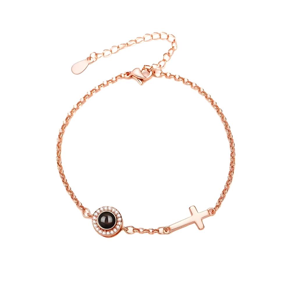 Personalized Circle Photo Bracelet