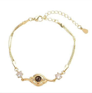 Personalized Angel Eyes Photo Bracelet