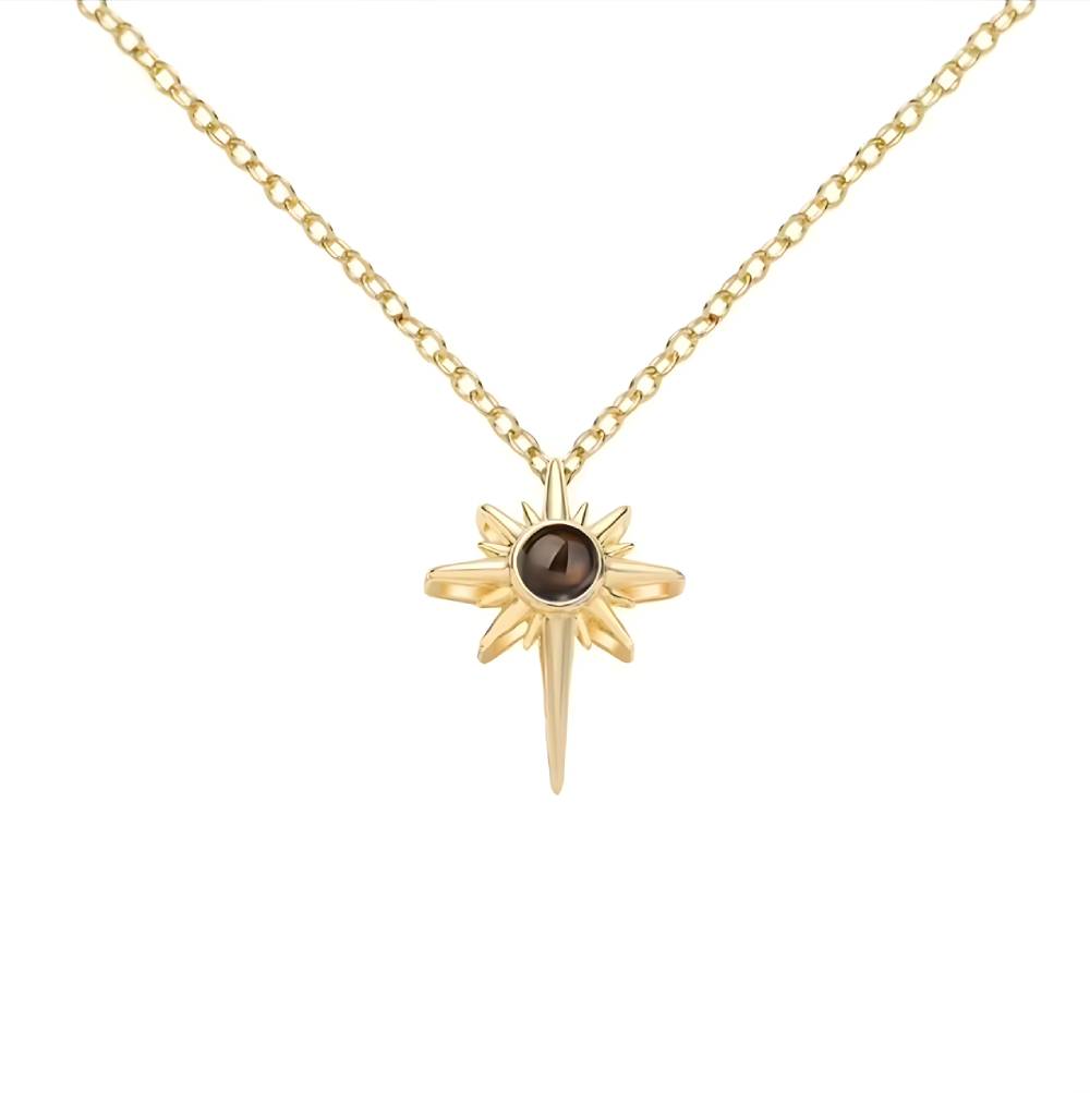 Personalized Star Photo Necklace