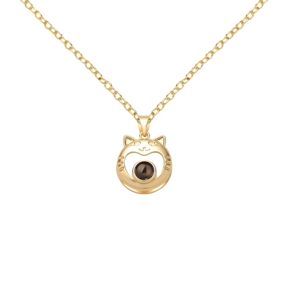 Personalized Cat Photo Necklace