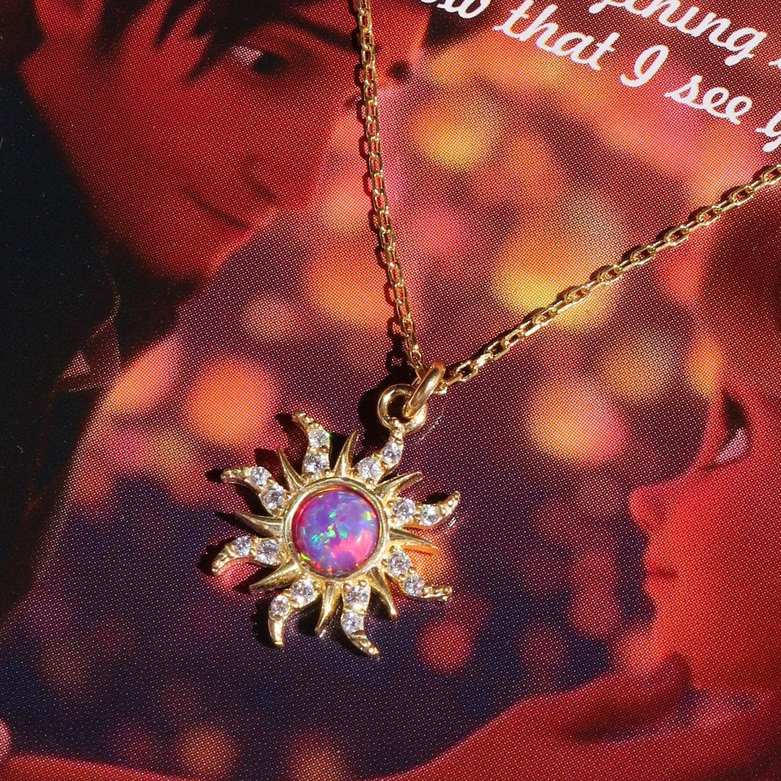 Sunburst Opal Jewelry Set