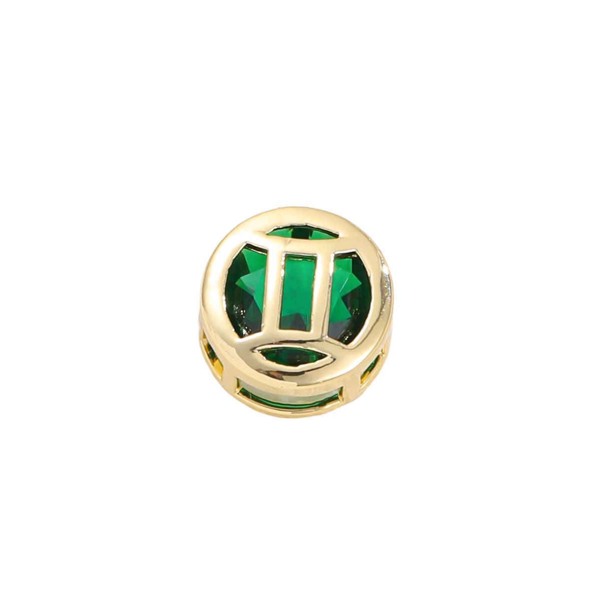 Double-sided hollow Gemini necklace