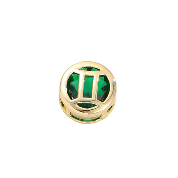 Double-sided hollow Gemini necklace