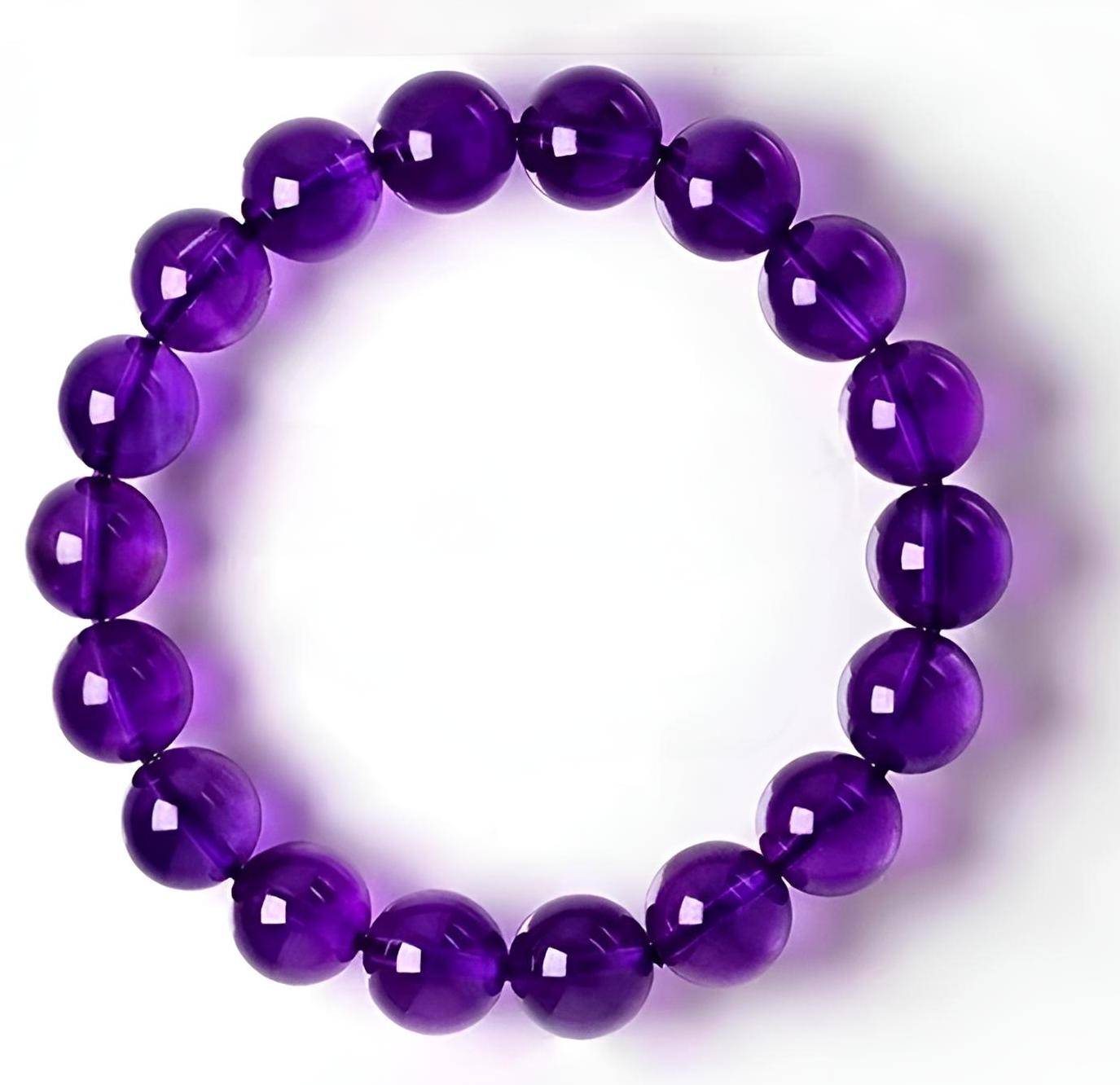 [Love Lucky]Natural Uruguayan Amethyst Bracelet