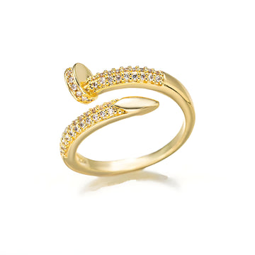 [Love Lucky]Diamond stud ring