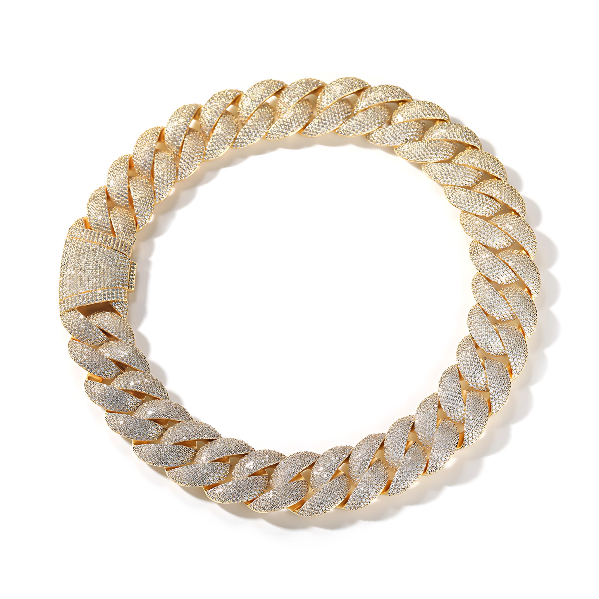 [Love Lucky]24Mm Hip Hop Gold Plated Chain