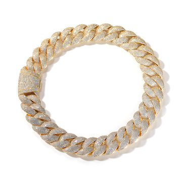 [Love Lucky]24Mm Hip Hop Gold Plated Chain