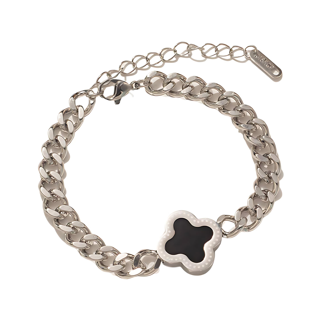 [Love Lucky]Four-leaf clover shell bracelet