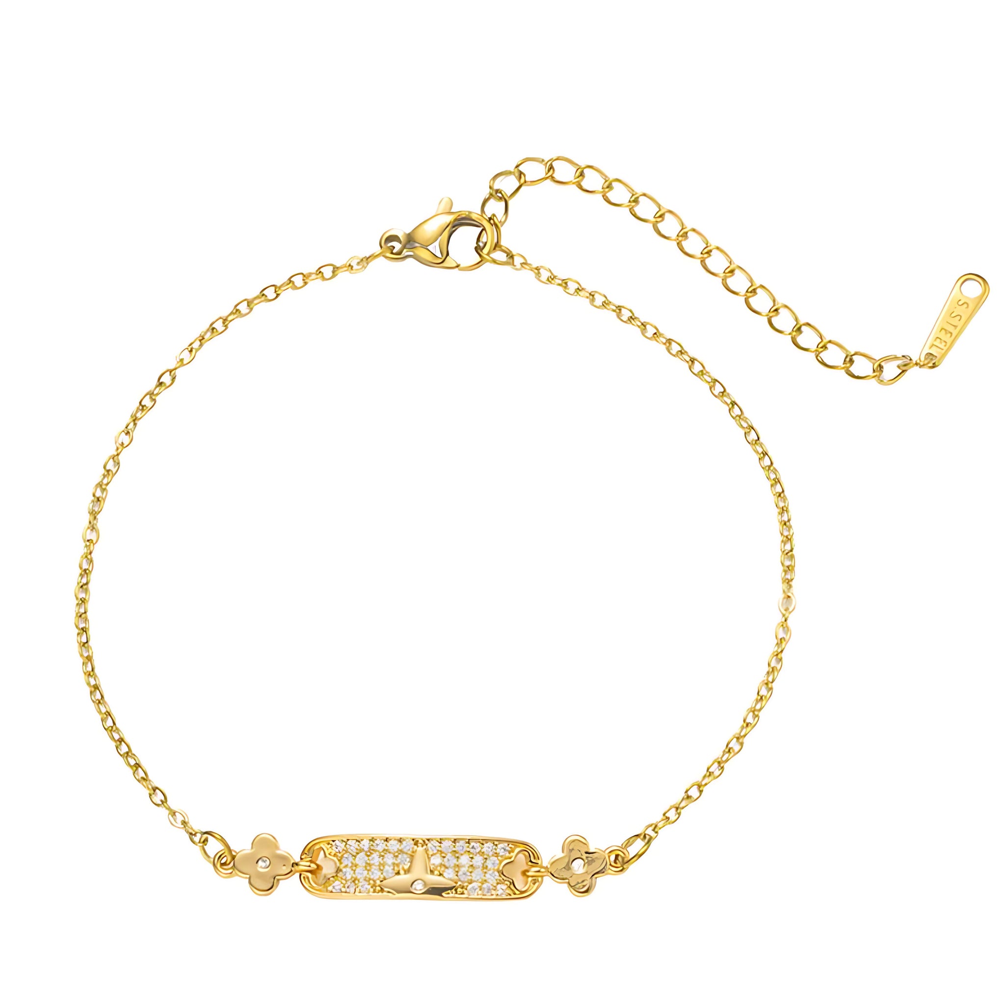 [Love Lucky]Design zircon bracelet