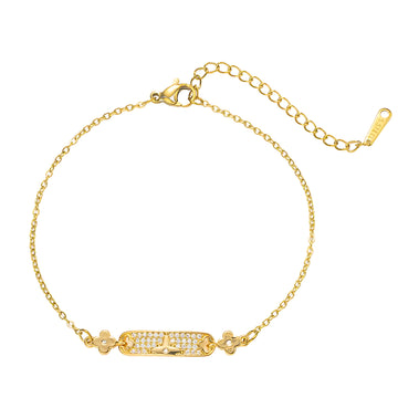 [Love Lucky]Design zircon bracelet