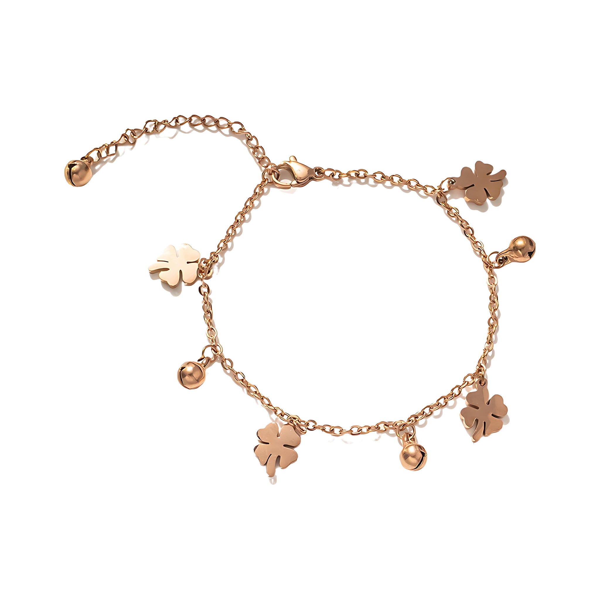 [Love Lucky]Lucky Clover Bell Bracelet