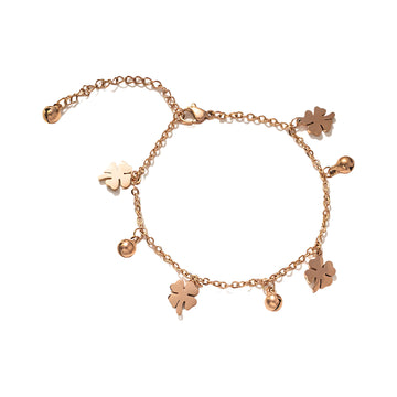 [Love Lucky]Lucky Clover Bell Bracelet