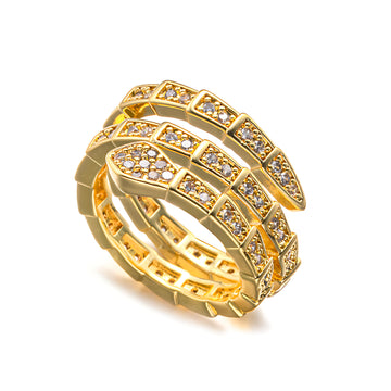 [Love Lucky]Snake bone ring