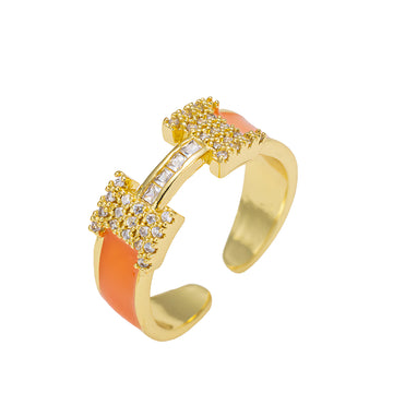 [Love Lucky]H shape open ring