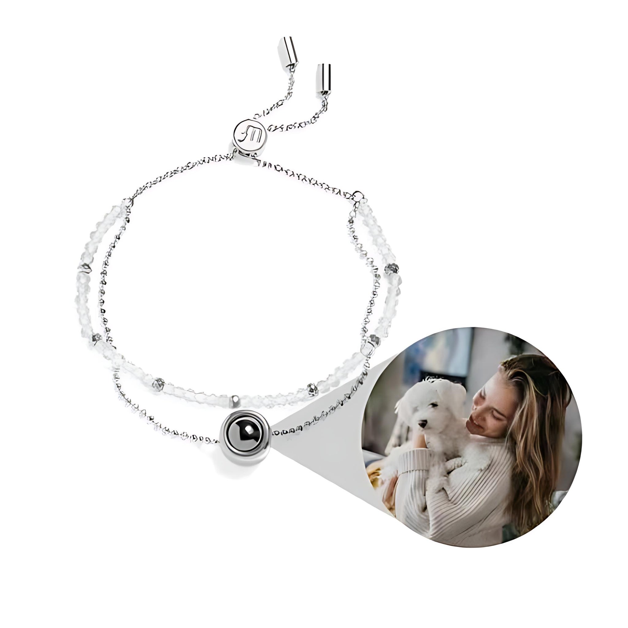 Personalized Crystal Photo Bracelet